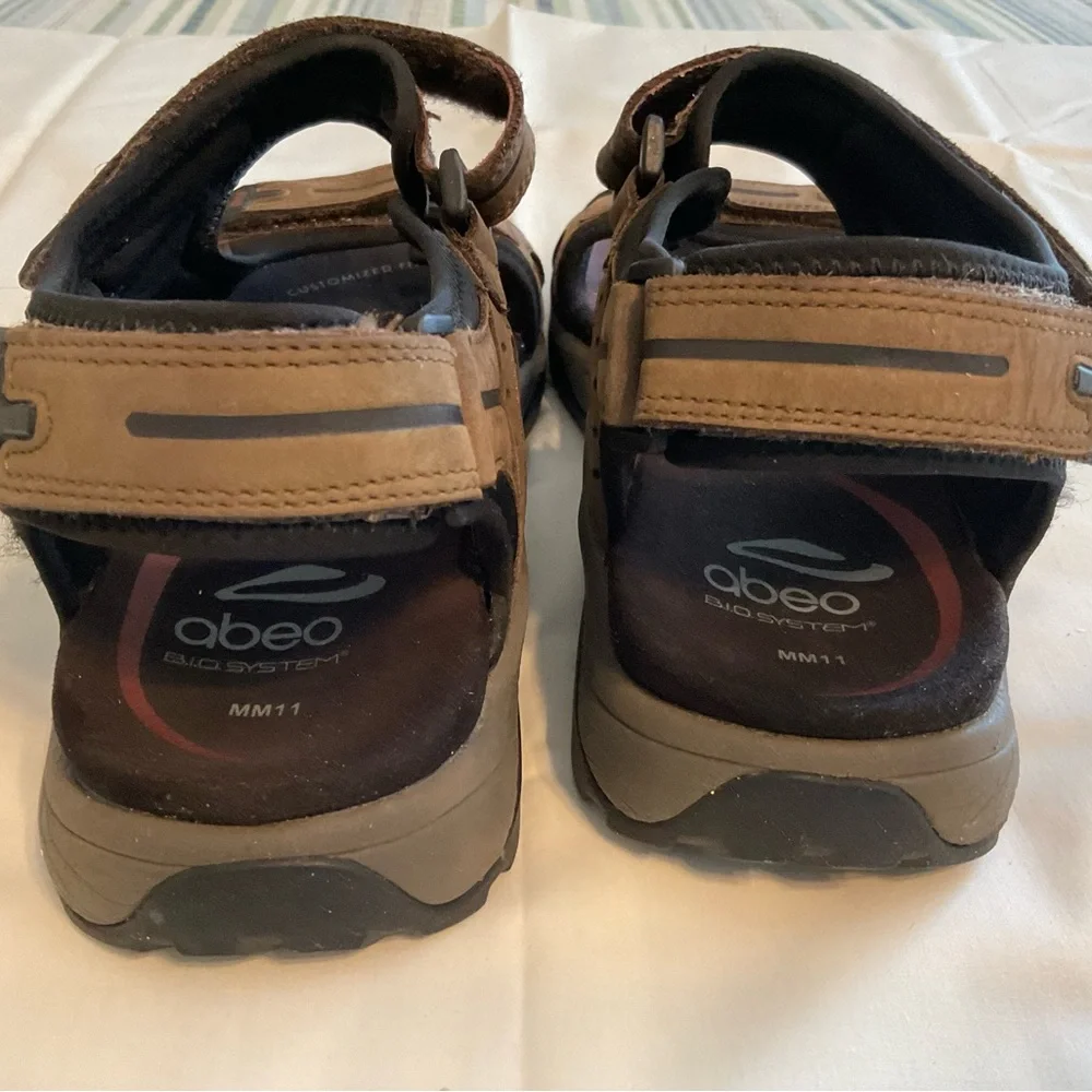 ABEO Cayucos Men’s Sandals, Size 11, Full Grain Leather